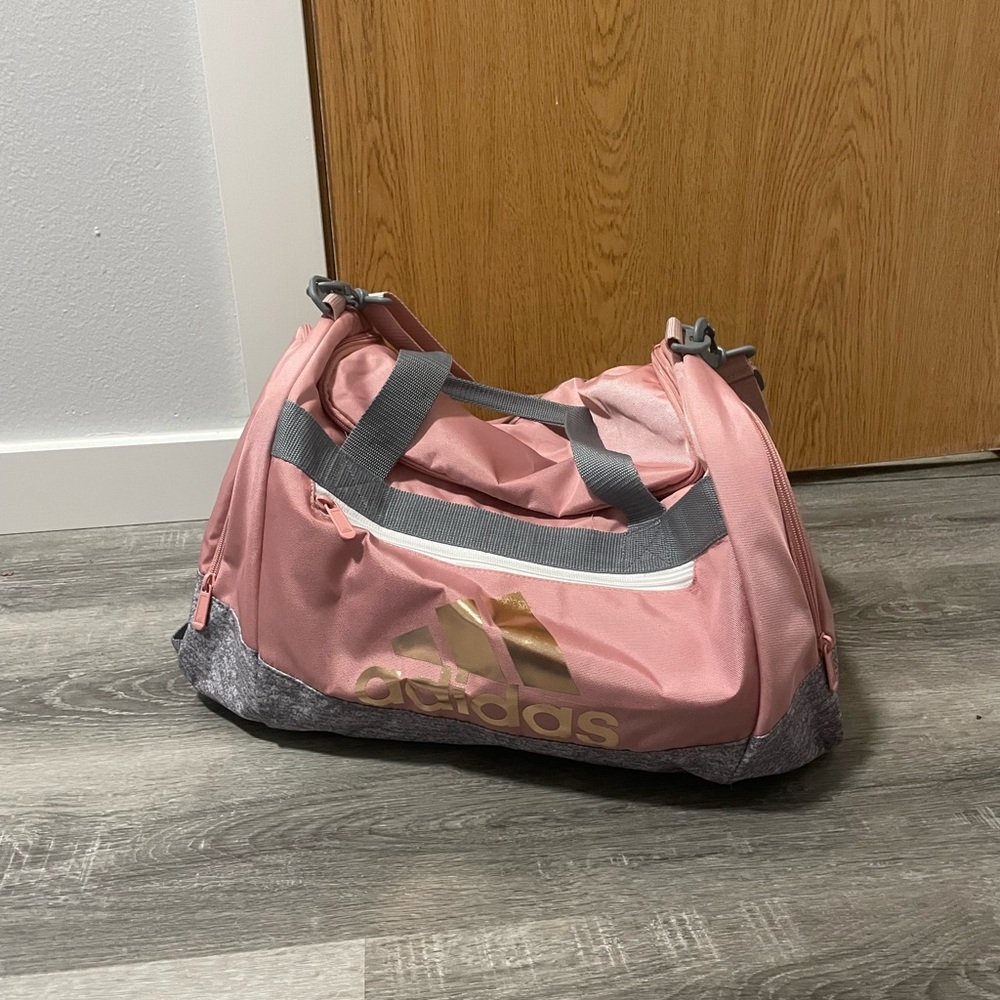 Adidas Pink and Gray Women's Bag
